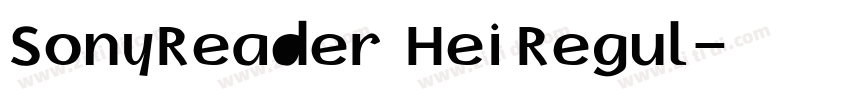 SonyReader Hei Regul字体转换